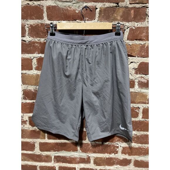 Nike Men’s Flex Stride 9” Brief Lined Running Shorts CD8329 Gray Small - Picture 1 of 5
